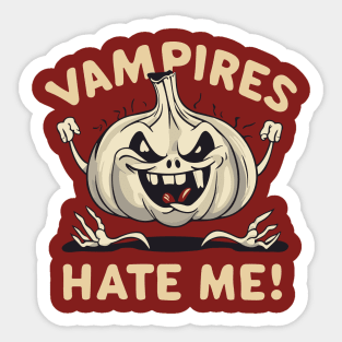 Garlic Lover Vampire Sticker